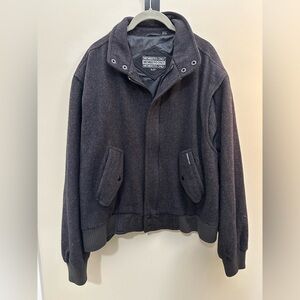 Mens size 42 Large Members Only Vintage Wool bomber jacket minor flaw ships fast